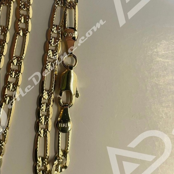 Figaro link chain necklace (gold plated) - Picture 6 of 8
